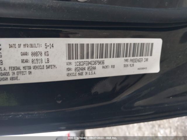 1C3CDFEB4ED879036 Dodge DART GT