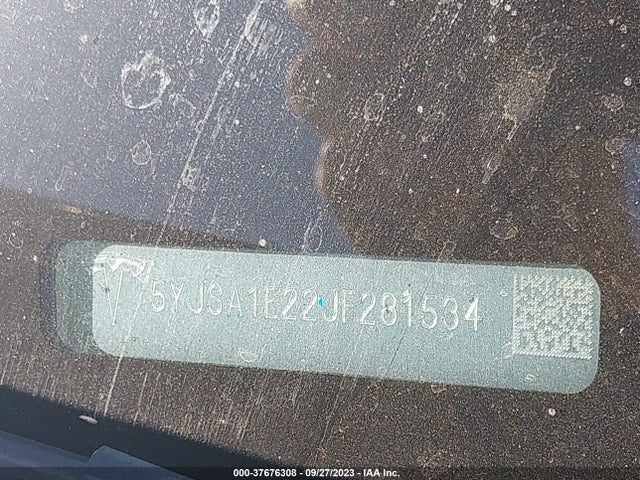 Tesla Model S 75d/100d/p100d 2018 5YJSA1E22JF281534 Image 9