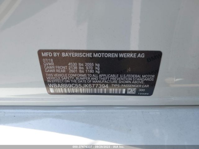 WBA8B9C55JK677394 BMW 3 Series 330i