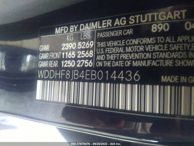 WDDHF8JB4EB014436 Mercedes-Benz E-class E 350