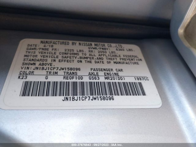 JN1BJ1CP7JW158096 Nissan Rogue Sport S