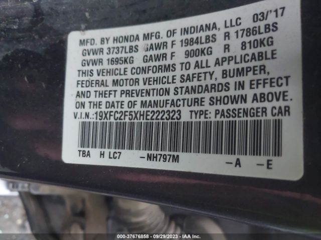 19XFC2F5XHE222323 Honda Civic Sedan Lx