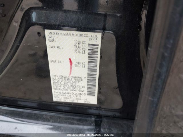 1N4AL3AP4FN910065 Nissan Altima 2.5 Sl