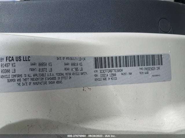 Fiat 500c Pop 2015 3C3CFFDR6FT616034 Image 9
