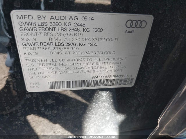 WA1LFAFP4FA003213 Audi Q5 Premium Plus
