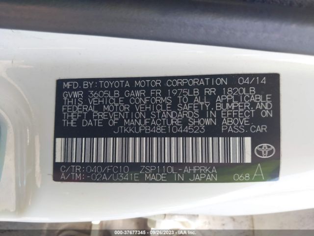 JTKKUPB48E1044523 Scion XD