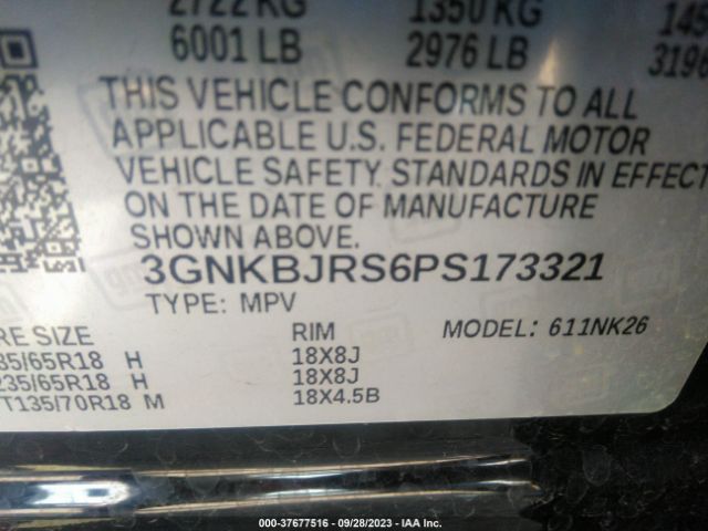 3GNKBJRS6PS173321 Chevrolet Blazer Lt