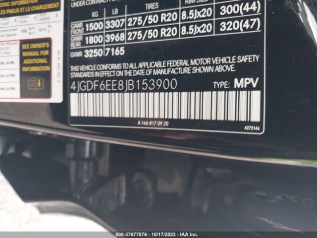 4JGDF6EE8JB153900 Mercedes-Benz Gls Gls 450
