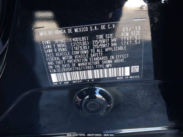 3CZRU5H37KG713901 Honda HR-V LX