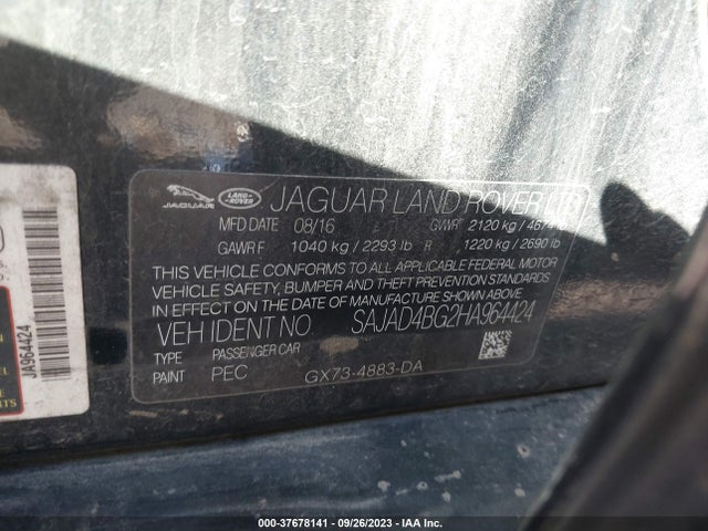 2017 JAGUAR XE SAJAD4BG2HA964424 Photo 8