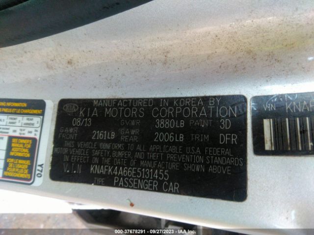 KNAFK4A66E5131455 KIA FORTE LX