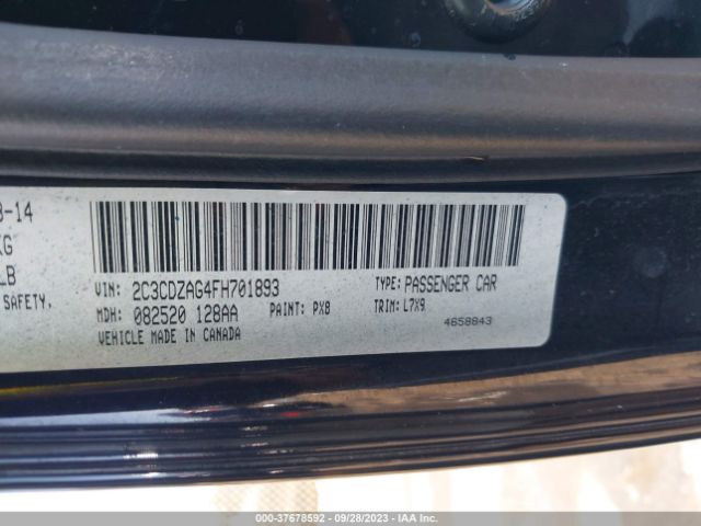2C3CDZAG4FH701893 Dodge Challenger Sxt