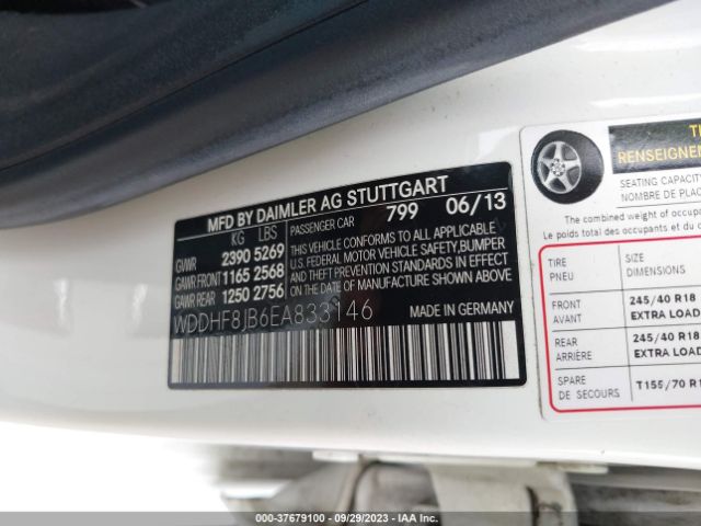 WDDHF8JB6EA833146 Mercedes-Benz E-class E 350