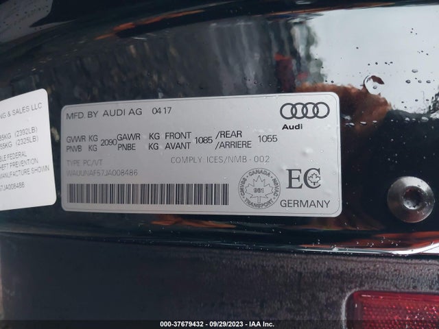 WAUUNAF57JA008486 Audi A5 2.0t Premium