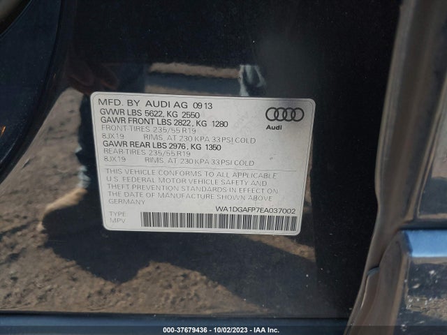 WA1DGAFP7EA037002 Audi Q5 Premium Plus