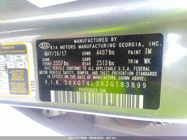 KIA Optima Lx 2018 5XXGT4L39JG183899 Image 9