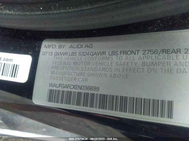 WAUFGAFCXEN036699 Audi A6 3.0t Premium Plus