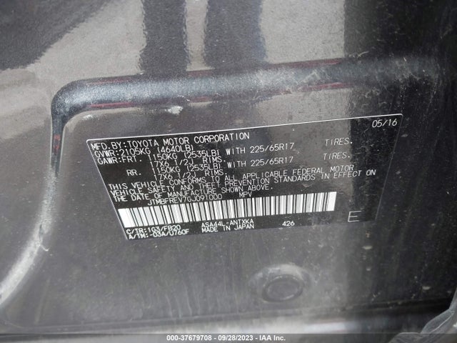 Toyota RAV4 LE 2016 JTMBFREV7GJ091000 Image 9