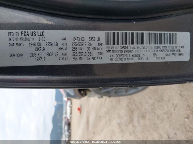 3C4PDCEG1KT693998 Dodge JOURNEY GT