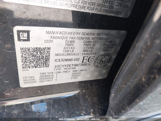 Chevrolet Silverado 1500 Lt 2021 1GCVYDET5MZ200835 Image 9