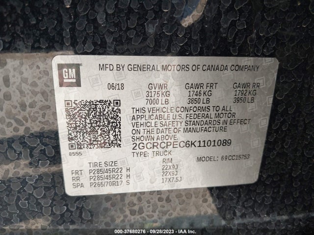 Chevrolet Silverado 1500 Ld Lt 2019 2GCRCPEC6K1101089 Image 9