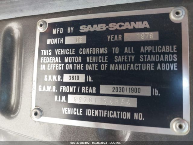 1978 SAAB 99 99781024854       Photo 8