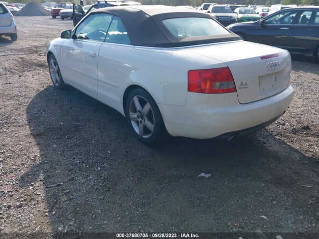 2005 AUDI A4 3.0L VIN: WAUDT48H25K009849