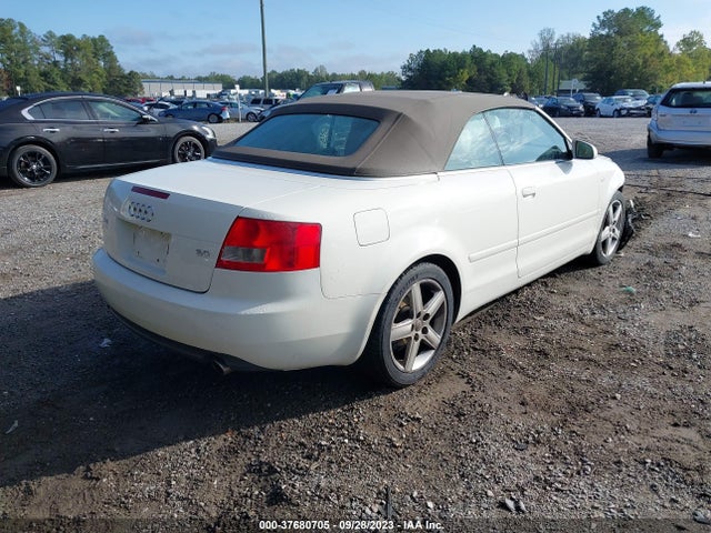 2005 AUDI A4 3.0L VIN: WAUDT48H25K009849