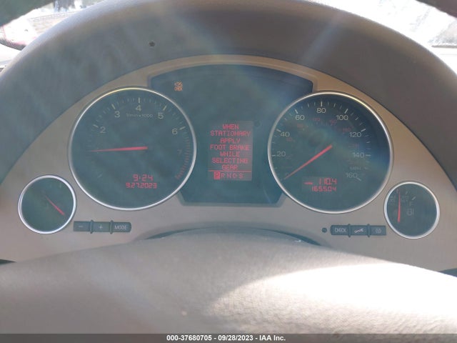 2005 AUDI A4 3.0L VIN: WAUDT48H25K009849