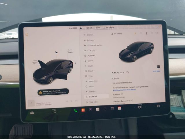 5YJ3E1EA5PF433413 Tesla MODEL 3