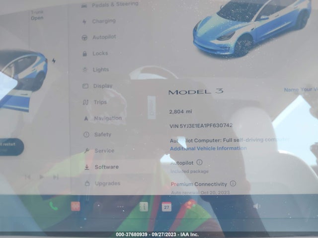 Tesla Model 3 Rear-wheel Drive 2023 5YJ3E1EA1PF630742 Image 7