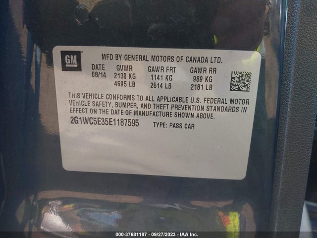 Chevrolet Impala Limited Ltz 2014 2G1WC5E35E1187595 Image 9