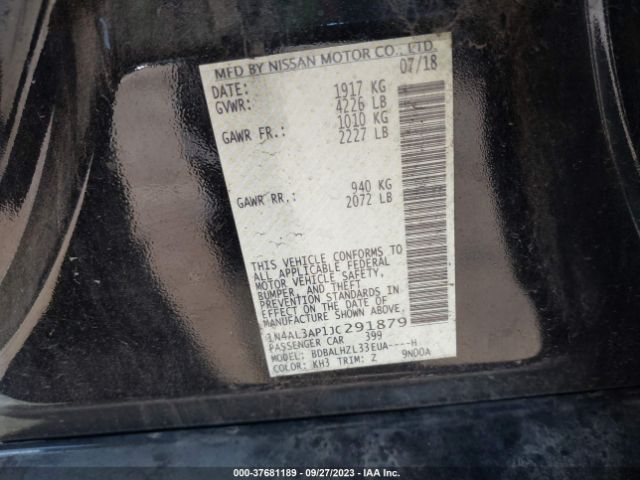 1N4AL3AP1JC291879 Nissan Altima 2.5 Sr