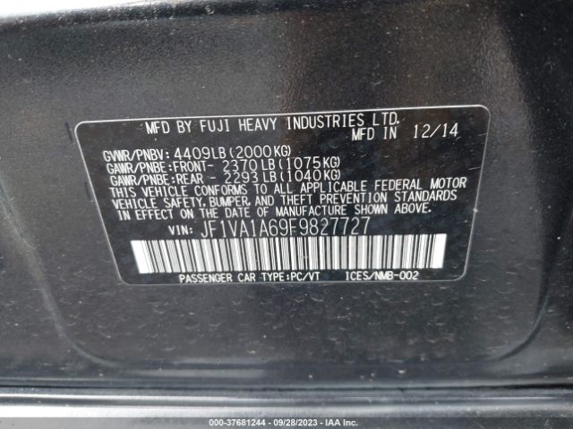JF1VA1A69F9827727 Subaru WRX