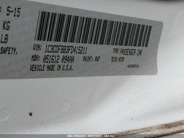 1C3CDFBB3FD415211 Dodge DART SXT