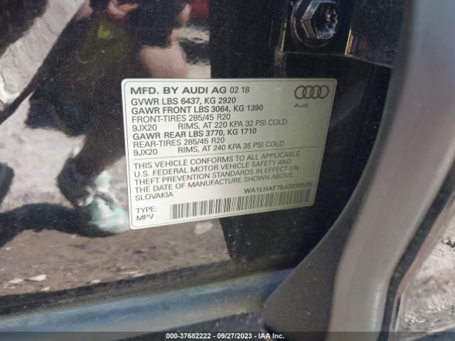 2018 AUDI Q7 WA1LHAF79JD030585 Photo 8