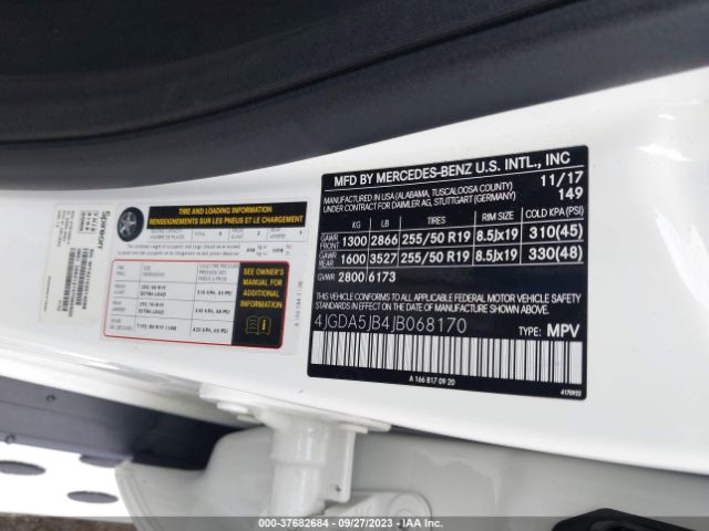 4JGDA5JB4JB068170 Mercedes-Benz Gle Gle 350