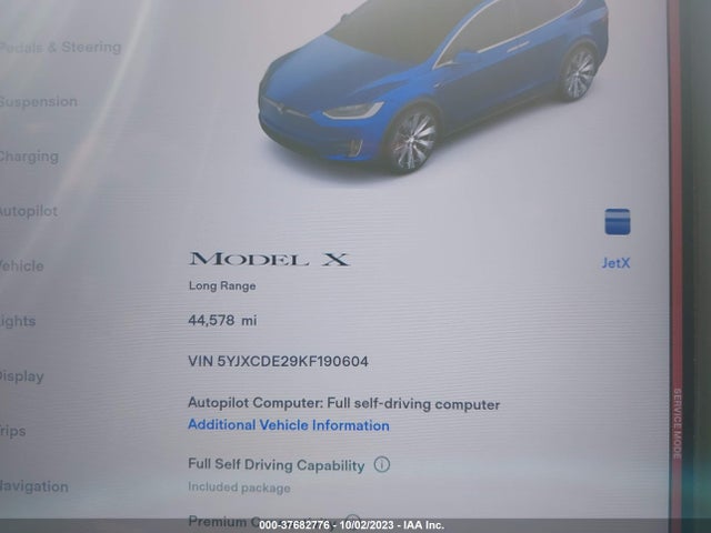 Tesla Model X 75d/standard Range/long Range/100d 2019 5YJXCDE29KF190604 Image 7