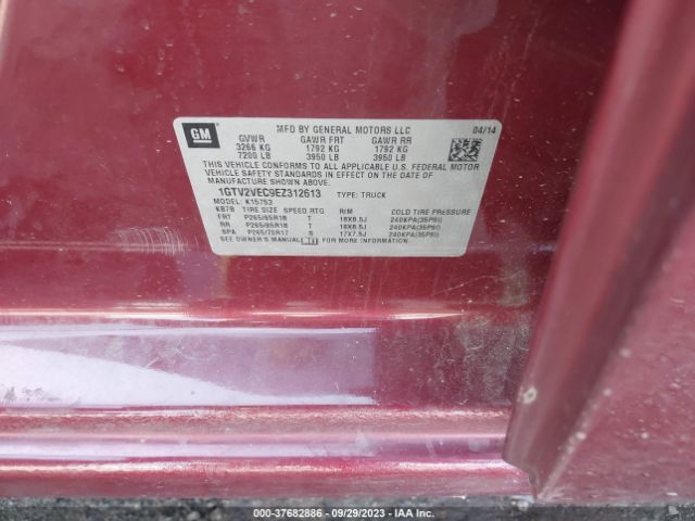 1GTV2VEC9EZ312613 GMC Sierra 1500 Slt