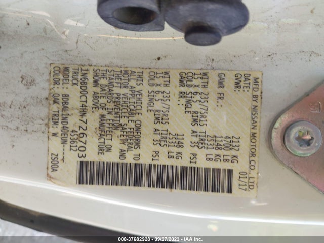 Nissan FRONTIER S 2017 1N6BD0CT4HN726703 Image 9