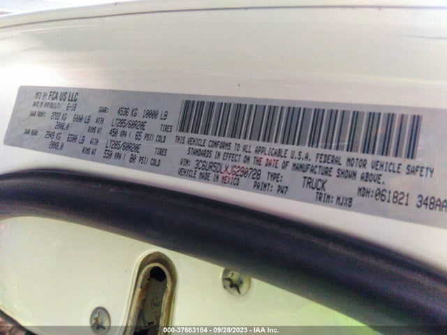 3C6UR5DLXJG290728 RAM 2500 Big Horn