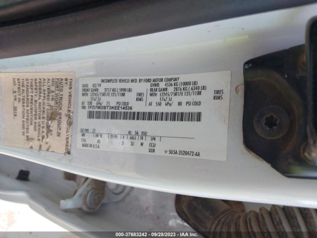 1FD7W2BT3KEE14536 Ford Super Duty F-250 Srw Xl/xlt/lariat