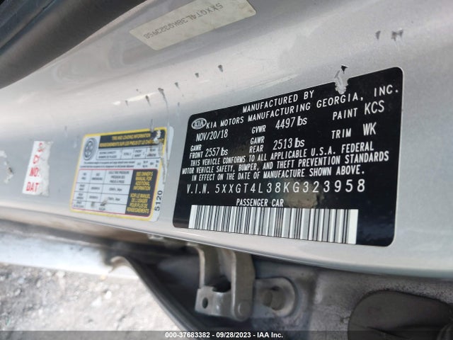 KIA Optima Lx 2019 5XXGT4L38KG323958 Image 9