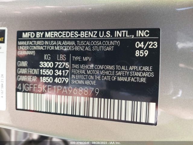 4JGFF5KE1PA968879 Mercedes-Benz Gls Gls 450