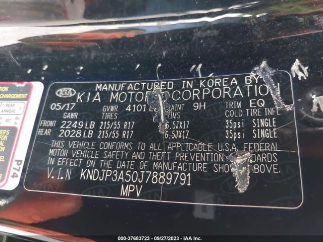 KNDJP3A50J7889791 KIA SOUL +