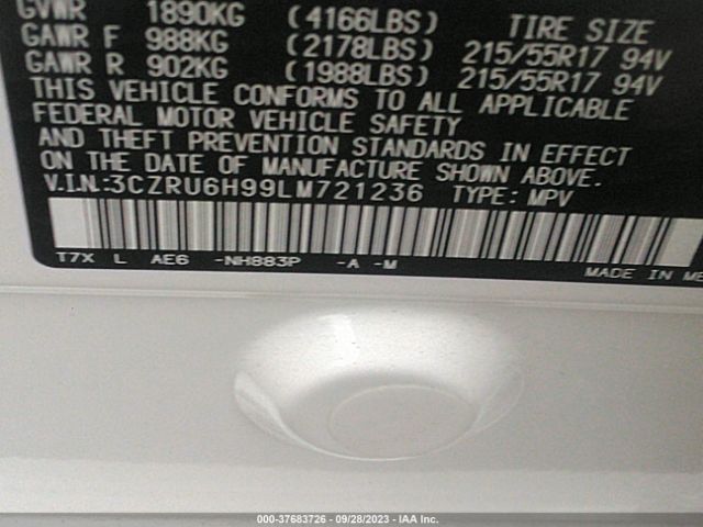 3CZRU6H99LM721236 Honda Hr-v Touring