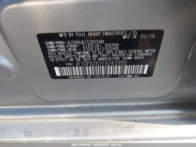 JF1GPAZ61F8243999 Subaru Impreza Wagon 2.0i Sport Limited