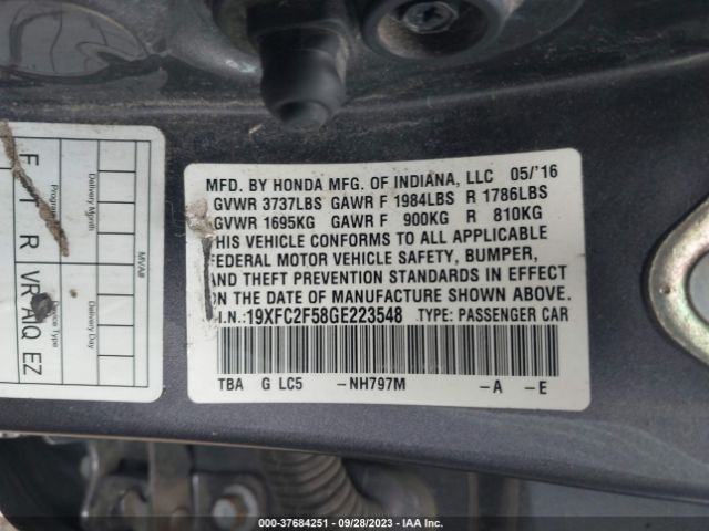 19XFC2F58GE223548 Honda Civic Sedan Lx