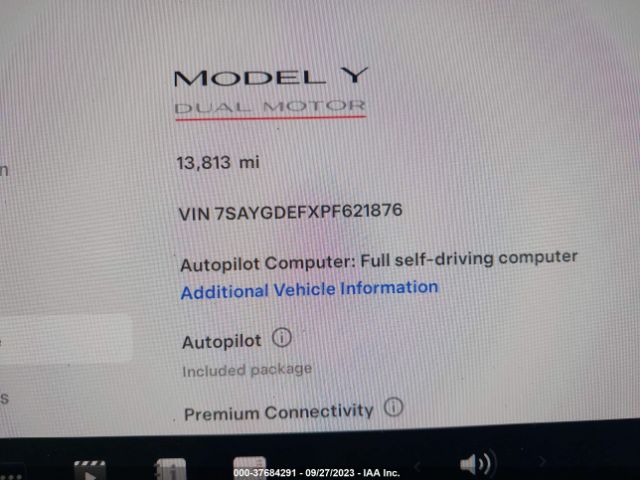 7SAYGDEFXPF621876 Tesla Model Y Performance