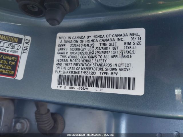 2HKRM3H51EH551500 Honda CR-V EX